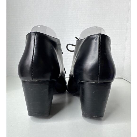 Jeffrey Campbell Ibiza Maxwell Boxxy heeled leather lace up ankle boots  9 - Picture 8 of 12